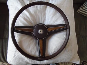 1978-1987 PONTIAC GRAND PRIX LEMANS BONNEVILLE STEERING WHEEL BROWN HORN BUTTON - Picture 1 of 9