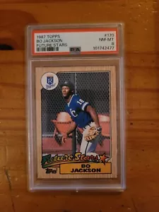 1987 Topps #170 Bo Jackson Rookie Card PSA 8 NM-MT RC Royals - Picture 1 of 1