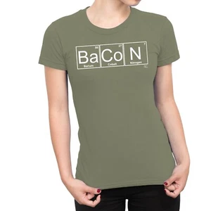 1 T-Shirt Damen Speck Chemie Element Periodensystem Wissenschaft - Bild 1 von 25