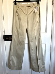 Pantalone Hirsch cotone gamba dritta colore oro champagne taglia 10 - Foto 1 di 7