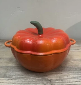 Technique Enameled Cast Iron Dutch Oven Orange Pumpkin - Picture 1 of 8