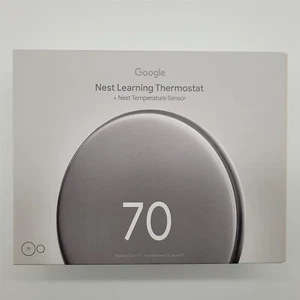 *NEW* Google Nest Learning Thermostat (4th Gen, 2024) w/ Nest Temperature Sensor - Zdjęcie 1 z 3