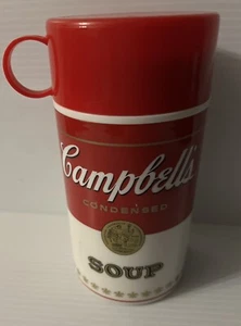 VINTAGE 1998 CAMPBELLS SOUP THERMOS HOT/COLD LUNCH 11.5 oz. With LID CUP USA - Picture 1 of 5