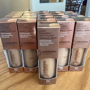 Mineral Fusion Liquid Foundation Full Coverage Skin Nourishing Botanicals 1 oz. - Picture 1 of 24