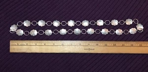 Silver Ethnic Middle Eastern Israeli Engraved Linked Hook VTG 32” Belt - Picture 1 of 6
