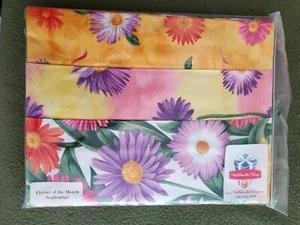 3 Yards Of Flower Of The Month Fabric - Aster - Picture 1 of 1