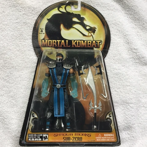 Jazwares 2005 Mortal Kombat Sub-Zero Shaolin Monks Action Figure Unopened Read Cover