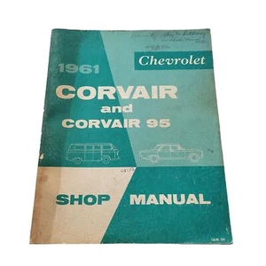 1961 Chevrolet Corvair & Corvair 95 Shop Manual Vintage Guide Automotive Repair - Picture 1 of 16