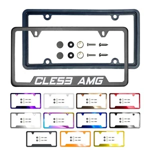 Lasergeätzt Anpassen Edelstahl Lizenzrahmen SiliconeGuard für_CLE53 AMG - Bild 1 von 128