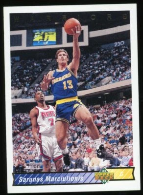 1992-93 Upper Deck Sarunas Marciulionis Card #249 HOF - Image 1 of 2