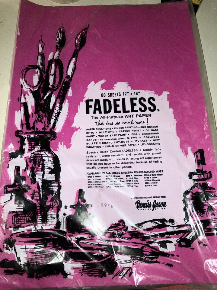 Papel de arte impecable 12x18 60 hojas rosa intenso Foto 1 de 1