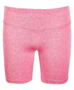 ID Ideology Core Biker Short Big Girls M Pink Shock Heather Elastic Waist PullOn - Picture 1 of 15