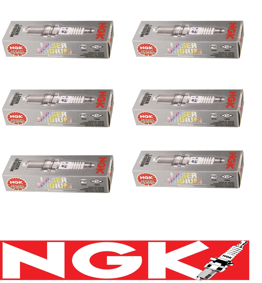 NGK Laser Iridium Spark Plugs BMW Z4 X5 730i 530i 525i 523i 325i  ILZFR6D11 x 6 - image 1 of 1