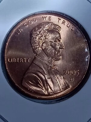 2005 Denver Lincoln Cent Doubled Die "Liberty" Obverse!! - Image 1 of 4