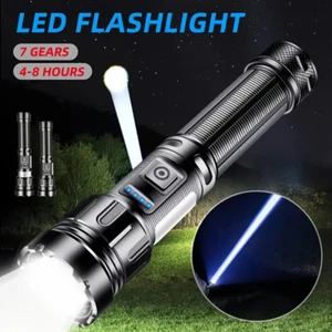 100000 Lumen Taschenlampe LED USB 5000 Meter Taktisches Fackel Arbeitslicht de - Bild 1 von 17