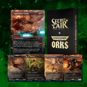 MTG Secret lair Secret Lair x Warhammer 40,000: Orks NonFoil OVP - Bild 1 von 3