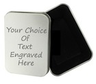 Personalised Engraved Tobacco Tin, Xmas Christmas Present, Birthday Gift, Baccy