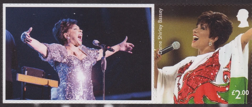 GB LS156g Dame Shirley Bassey Rugby World Cup £2.00 single MNH 2023 - Image 1 of 1