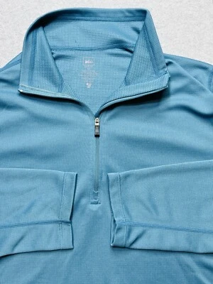 Suéter REI Mujer Extra Grande Azul Cuarto Cremallera Polar Rendimiento Elastizado Dama Foto 1 de 4