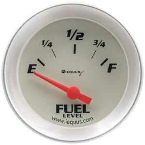EQUUS E8362 - 2.0 In Diameter Electric Fuel Level Gauge Silver - Picture 1 of 1