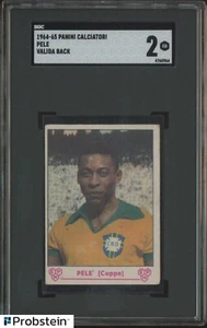 1964-65 Panini Calciatori Soccer Pele Valida Back SGC 2 GOOD - Bild 1 von 2