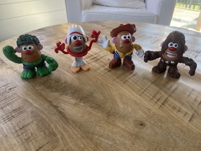 "Figura mezclable Mr Potato Head LOTE 4"" Hulk Woody Forky Chewbacca" Foto 1 de 4