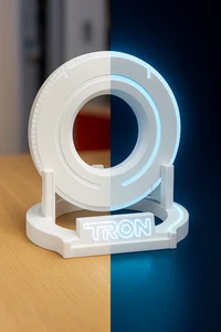 Tron Identity Disc con Espositore - Pezzo da Collezione Fantascientifico Luminoso - Foto 1 di 9