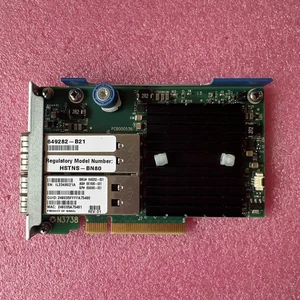 HP 649282-B21 ✅InfiniBand 2-Port 10/40Gbps PCIe 544FLR-QSFP Ethernet Adapter - Picture 1 of 4