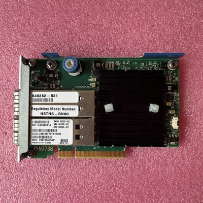 HP 649282-B21 ✅InfiniBand 2-Port 10/40Gbps PCIe 544FLR-QSFP Ethernet Adapter - Image 1 of 4