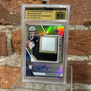 2024 Panini Phoenix Rc Silhouettes Color Burst Spencer Rattler RPA Auto /24 8,5 - Bild 1 von 5