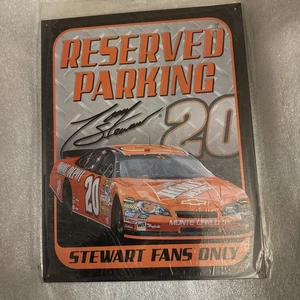NASCAR Legende Tony Stewart #20 reservierter Parkplatz Blechschild neu versiegelt kostenloser Versand - Bild 1 von 2