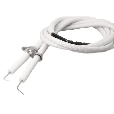 Juego de cables y electrodos de encendido de cerámica de alto rendimiento para barbacoa para quemador Foto 1 de 4
