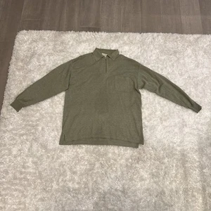 Ermenegildo Zenga Longsleeve Quarter zip Green Size XXL 56 - Picture 1 of 13