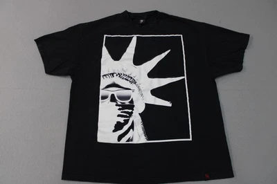 Camisa apicultora para hombre XL negra Estatua de la Libertad gafas de sol camiseta gráfica música caos Foto 1 de 4