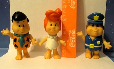The Flintstone Kids Fred Wilma & Police Heads Turn Arms move up and down 1986 - Image 1 of 4