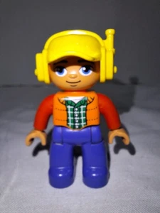 Lego Duplo camión y excavadora de orugas conductor figura de repuesto 10812 constructor - Imagen 1 de 2