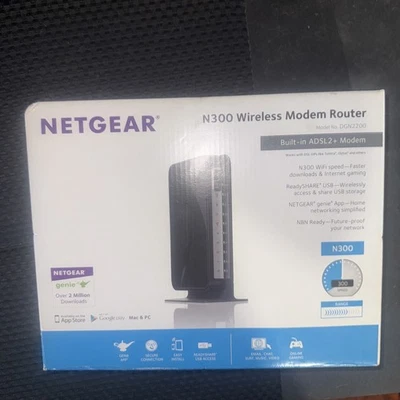 NETGEAR N300 Wireless Gigabit ADSL2+ Modem Router DNG2200 - LIKE NEW! - Image 1 of 4