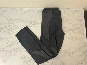 90 Degree by Reflex Yoga Pants Leggings Womens L Gray High Waist Pull Up I - Picture 1 of 5