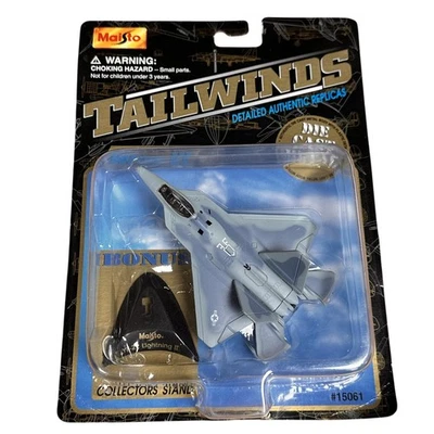 De colección Maisto Tailwinds F-22 Raptor Die-Cast Jet Serie VI 2001 Nuevo Sellado Foto 1 de 4