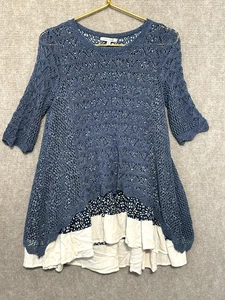 John Mark Pullover Oberteil Cottagecore, bezaubernd Damen Gr. Small blau Prairie Chic - Bild 1 von 12