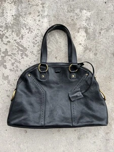 Yves Saint Laurent Tasche Rive Gauche YSL Muse Schwarz Leder - Bild 1 von 24