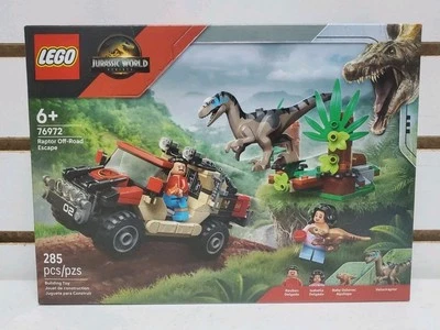 Lego Jurassic World Set #76972 Raptor Off-Road Escape, 285 Pcs - Brand New - Image 1 of 4