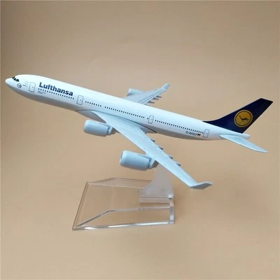1:400 DieCast Flugzeugmodell Sammlung 16cm Airbus A340 Lufthansa Airlines - Gift - Bild 1 von 4