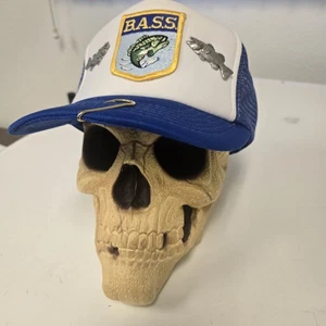 Parche de pesca de lubina de colección años 80 malla de camionero SnapBack sombrero pasadores gancho - Imagen 1 de 9