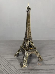 VTG Collectible Eifel Tower Paris Architecture BRASS Big Figurine Art Deco 9 in - Picture 1 of 3