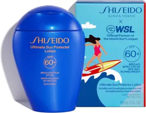 Shiseido Ultimate Sun Protector Lotion SPF60+ Size 150ml 5fl Oz Authentic NEW - Picture 1 of 4
