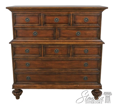 L59209EC: BAKER Milling Road Continental Style Walnut High Chest Cover