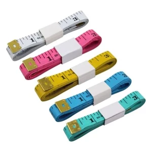 Tailor's Body Measuring Tape Compact Portable Waist Thigh Chest Meter Ruler - Picture 1 of 72