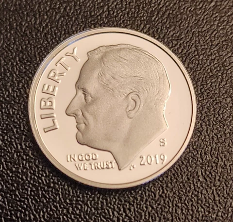 2019 S SILVER PROOF Roosevelt Dime - From a Proof Set - FREE SHIPPING Cover