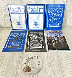 Vintage 1990's Sierra Lords Of The Realms II PC CD w/Manuals Charts Battle Teen+ - Picture 1 of 18